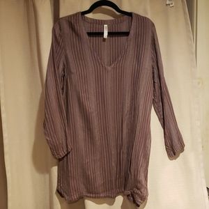 RVCA Purple Striped Tunica Sz SM